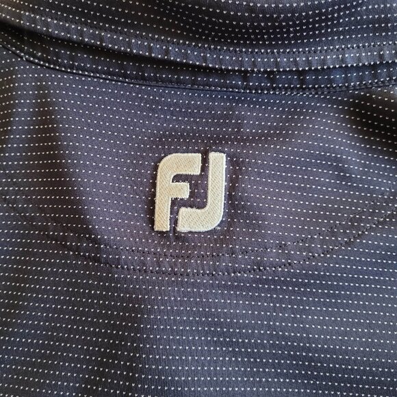 Footjoy Shirt Mens Large Blue Dots Golf Polo Redtail 1990 Golf Club Embroidery - Picture 7 of 7